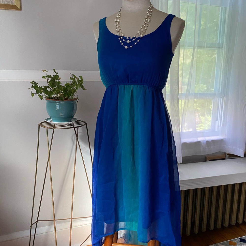 Sapphire hi-low sun dress